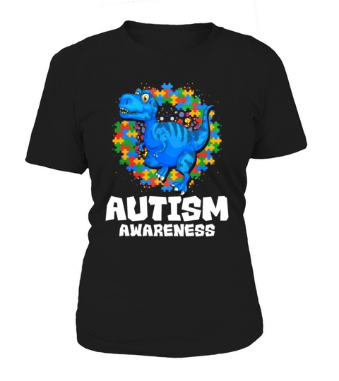 Autism Awareness T Rex Women's T-Shirt