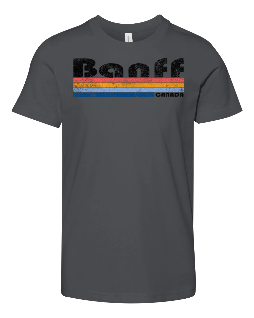 1980S Style Banff Canada Youth Unisex Jersey Tee