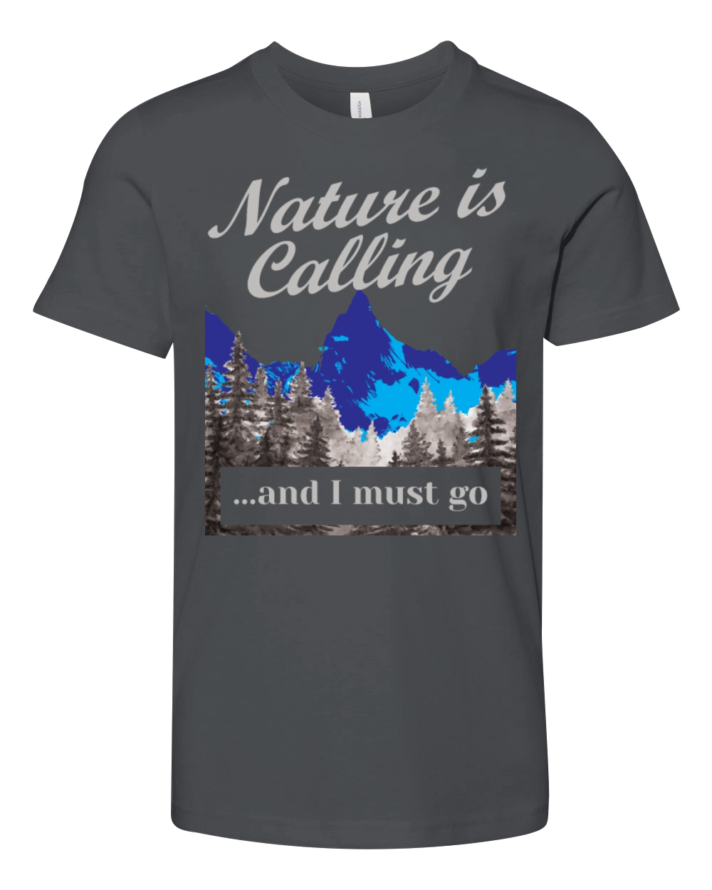 Hiking Nature is Calling Hike Vintage Youth Unisex Jersey Tee