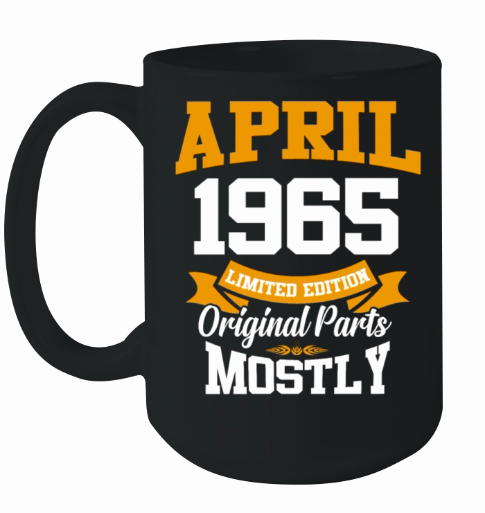 April 1965 Vintage Birthday Present Ceramic Mug