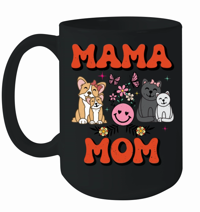Funny Mama Mom for Mothers Days Groovy Vintage Ceramic Mug