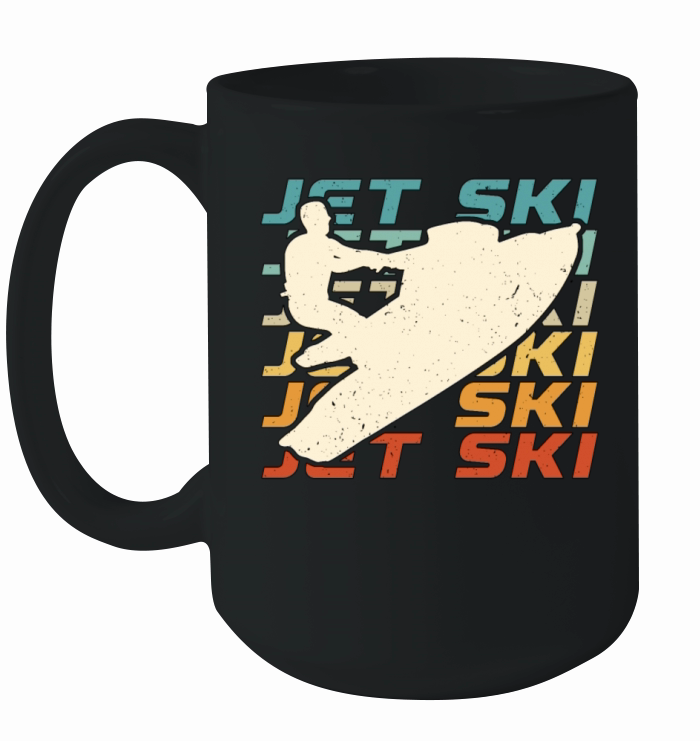Jet Skiing Jet Ski Retro Water Sports Motor Boat Ceramic Mug