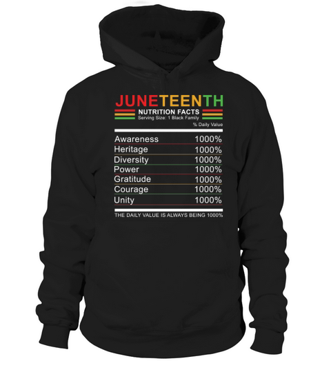 Celebrate Juneteenth Black History Facts Hoodie Unisex