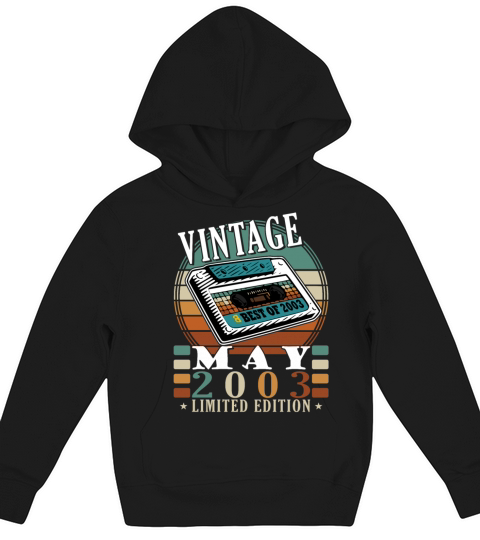 May 2003 20th anniversary vintage gift idea Kids Hoodie