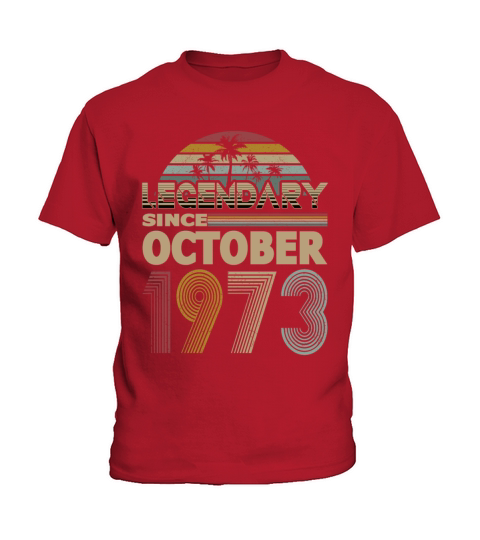 50th birthday october 1973 legendary since 1973 Kids T-Shirt