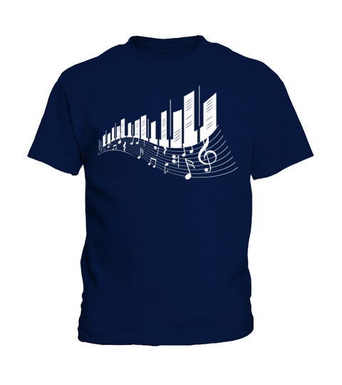 Piano Keys Art Vintage Musical Keyboard Piano Kids T-Shirt