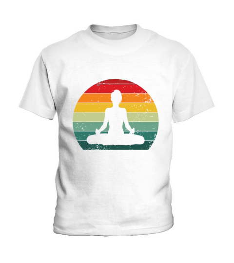 Vintage Yogo Lotus Blossom Meditation Yogi Namaste Kids T-Shirt