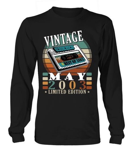 May 2003 20th anniversary vintage gift idea Long sleeved Unisex