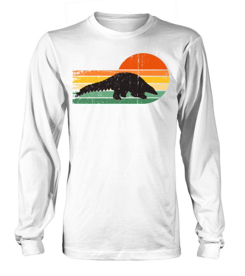 Pangolin Vintage Retro Style Long sleeved Unisex