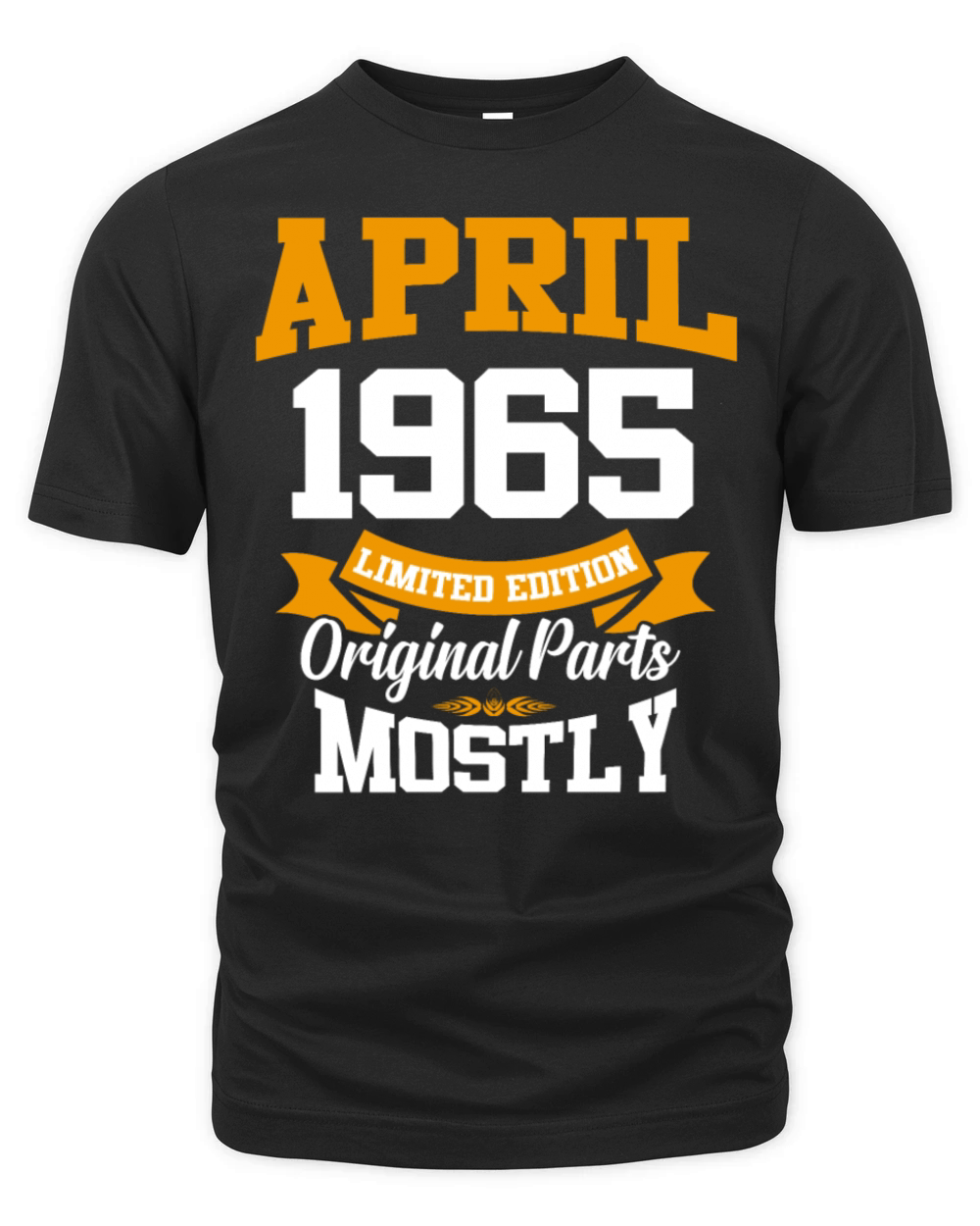 April 1965 Vintage Birthday Present Organic Unisex T-shirt