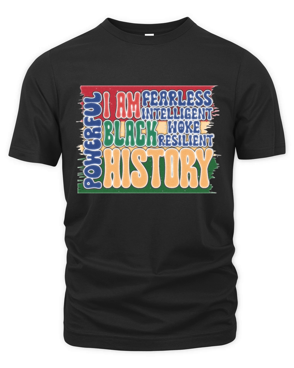 Black History Month Period African Organic Unisex T-shirt