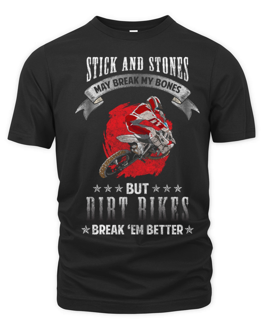 Dirt Bike Adrenaline Extreme Sport Fan Organic Unisex T-shirt