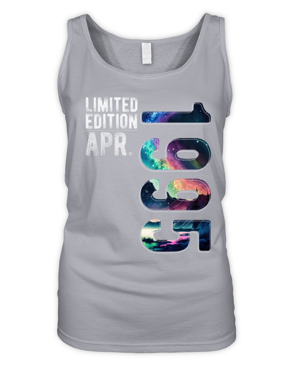 Limited Edition 1995 April Birthday Polar Lights Organic Women's Tank Top