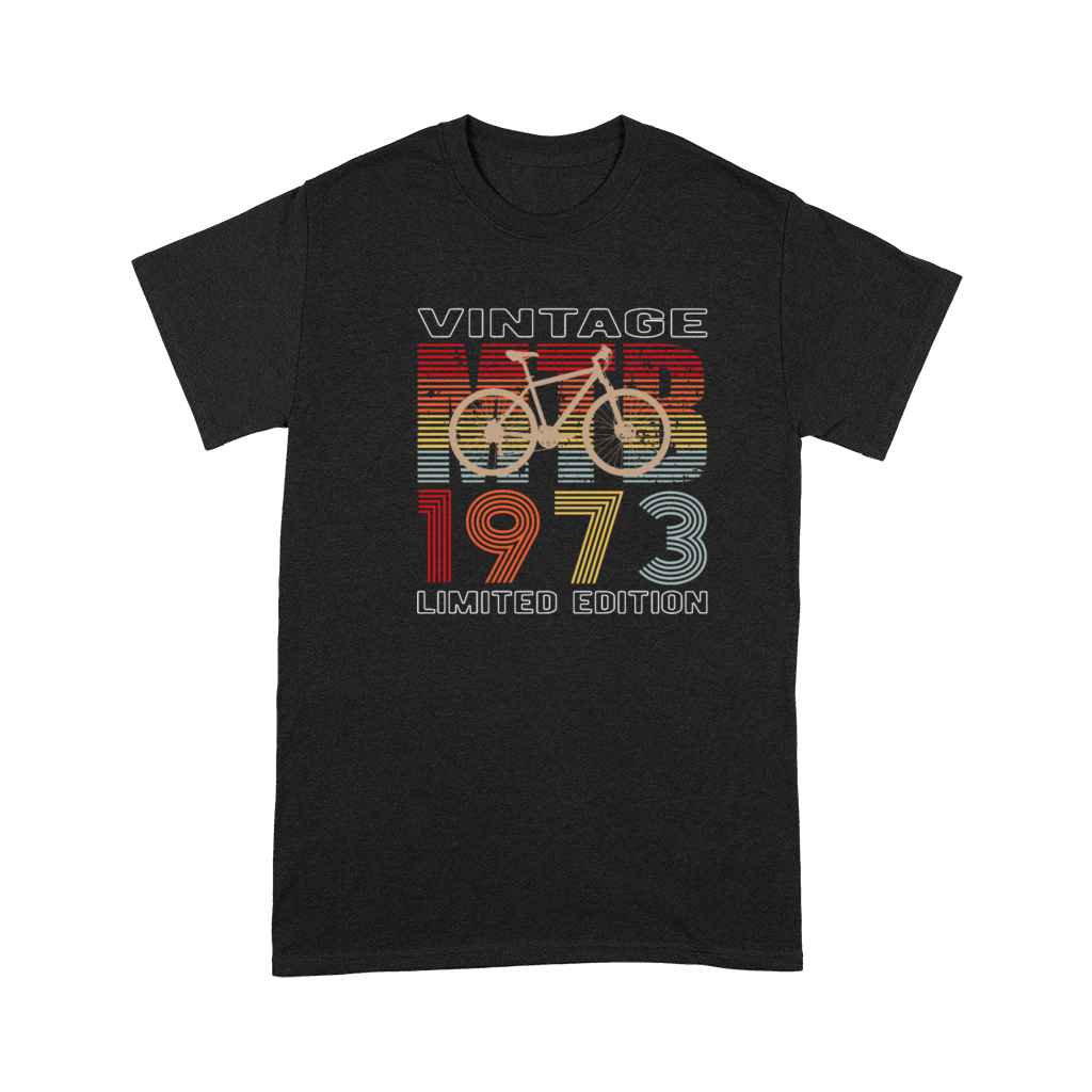 50 Birthday 1973 Vintage Retro Bicycle Cyclist Premium T-shirt
