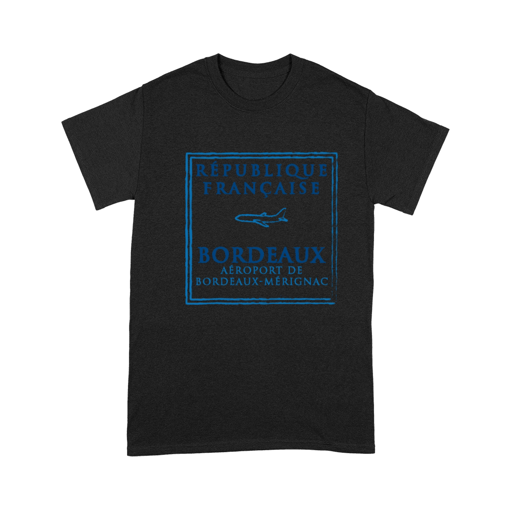Bordeaux France Passport Stamp Vacation Travel Sou Premium T-shirt