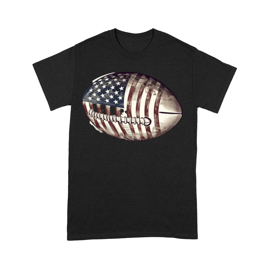 Football USA American Flag Vintage Gift Premium T-shirt