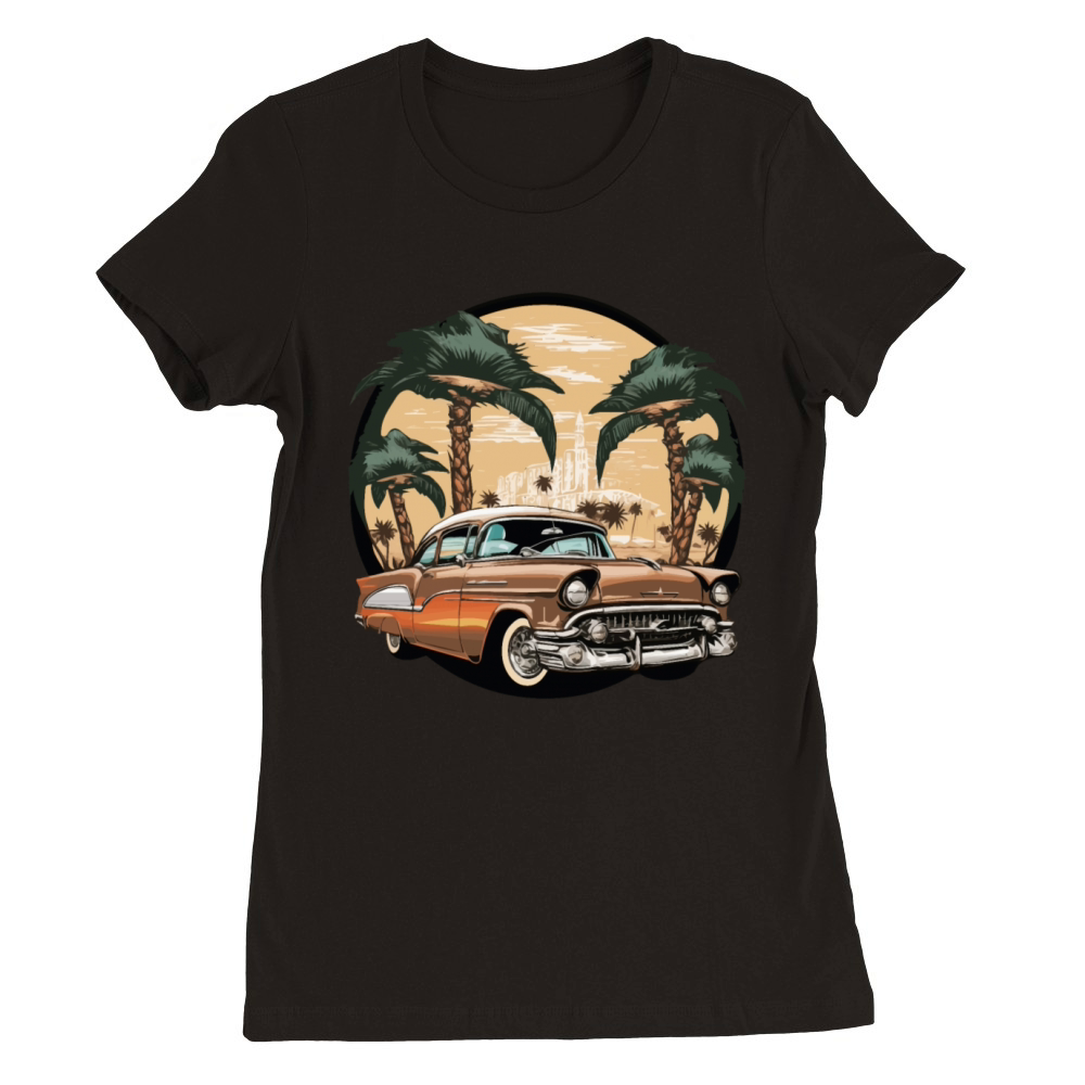 classic car Premium Womens Crewneck T-shirt