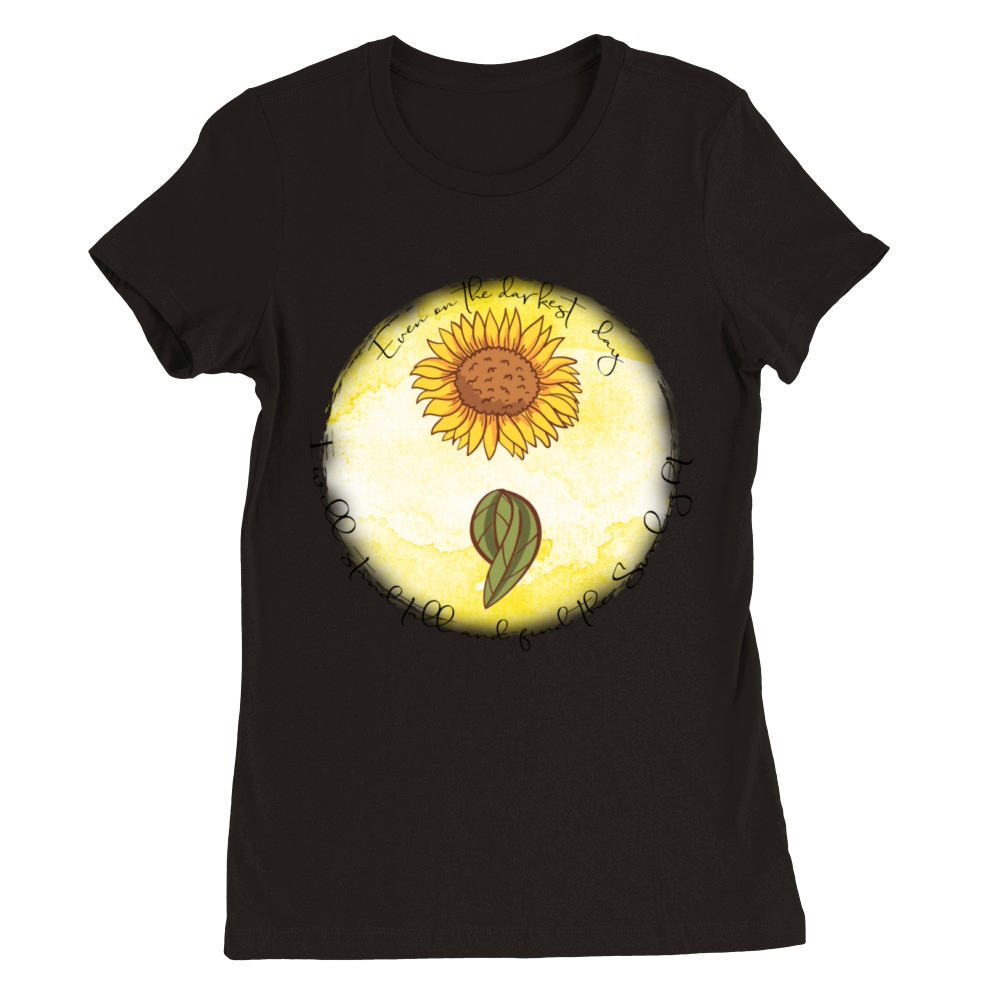 Sunflower Mental Health Awareness Premium Womens Crewneck T-shirt
