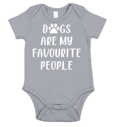 Dogs Are My Favourite People Short Sleeve Baby One-Piece