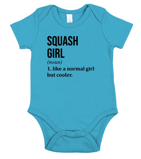 Squash Girl Funny Quote Short Sleeve Baby One-Piece