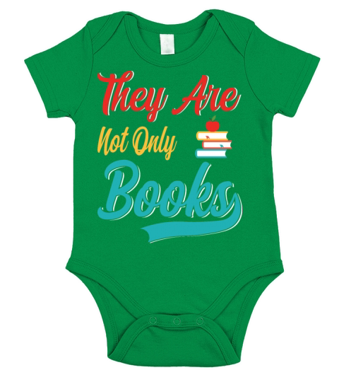 They Are Not Only Books Funny Reading Lover Humor Short Sleeve Baby One-Piece