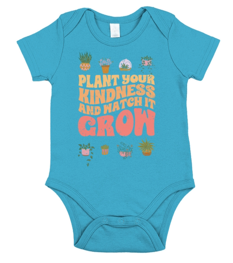 Vintage Plant Your Kindness And Watch It Grow A Short Sleeve Baby One-Piece