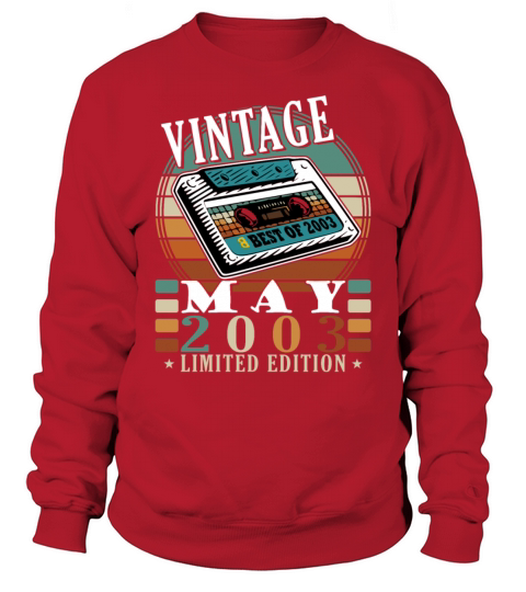 May 2003 20th anniversary vintage gift idea Sweatshirt Unisex