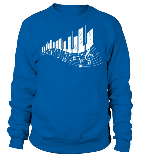 Piano Keys Art Vintage Musical Keyboard Piano Sweatshirt Unisex