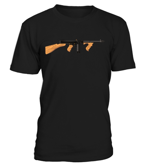 Thompson M1A1 Tommy Gun Gangster Vintage Tommy Gun T-Shirt Unisex