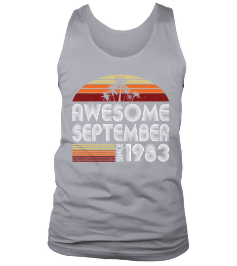 40th birthday september 1983 awesome since 1983 Tank Top Unisex