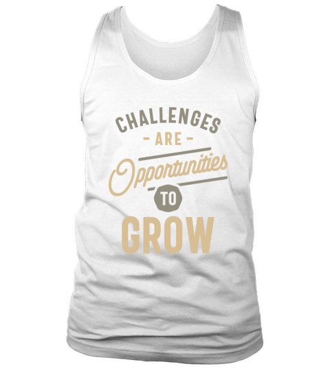 Growth Through Challenges - Motivational Quote Tank Top Unisex