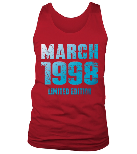 March 1998 Limited Edition Birthday Present Tank Top Unisex