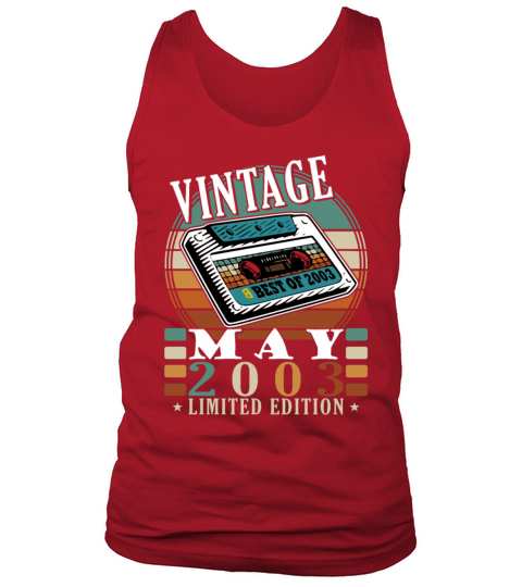 May 2003 20th anniversary vintage gift idea Tank Top Unisex