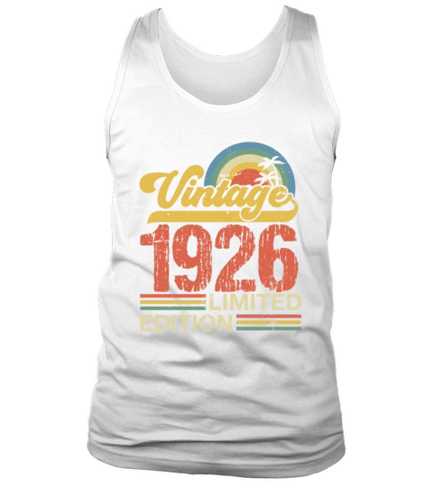 Retro Vintage 1926 Limited Edition Tank Top Unisex