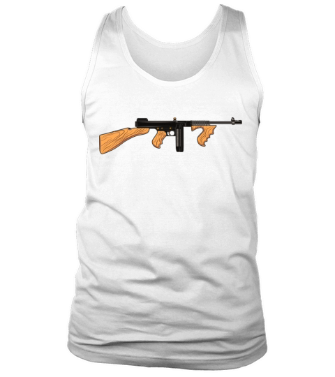 Thompson M1A1 Tommy Gun Gangster Vintage Tommy Gun Tank Top Unisex
