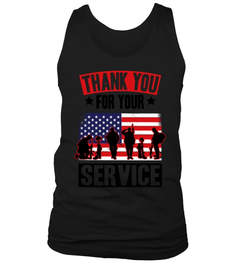 Veterans Day Thank You For Your Service Tank Top Unisex