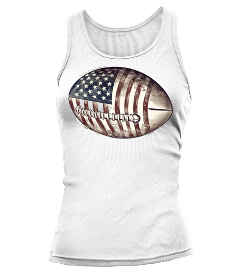 Football USA American Flag Vintage Gift Tank top Woman
