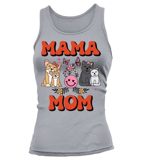 Funny Mama Mom for Mothers Days Groovy Vintage Tank top Woman