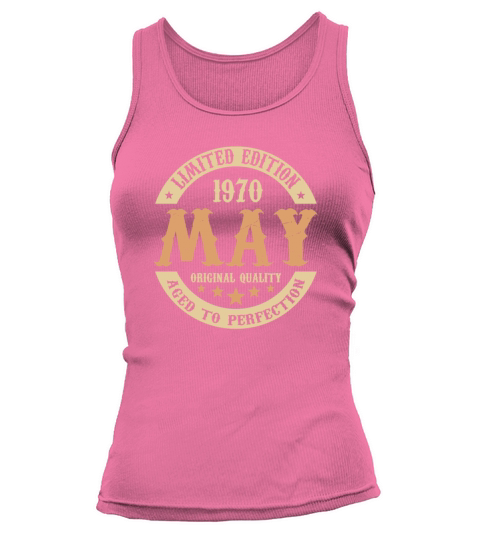 May 1970 Vintage Birthday Present Tank top Woman