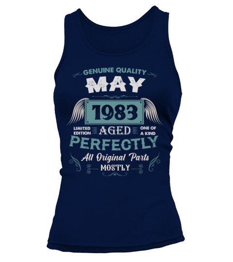 May 1983 Vintage Birthday Present Tank top Woman