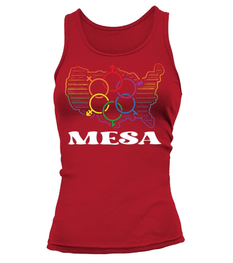 Mesa Pride Month Pride Flag LGBT Community LGBTQ F Tank top Woman