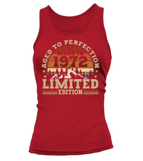 Vintage 1972 Retro Birthday Gift Tank top Woman
