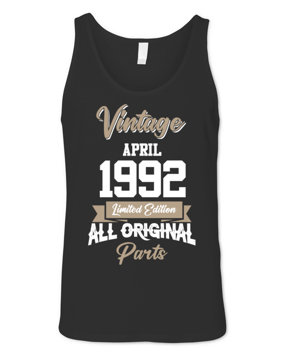 April 1992 Vintage Birthday Present Unisex Jersey Tank