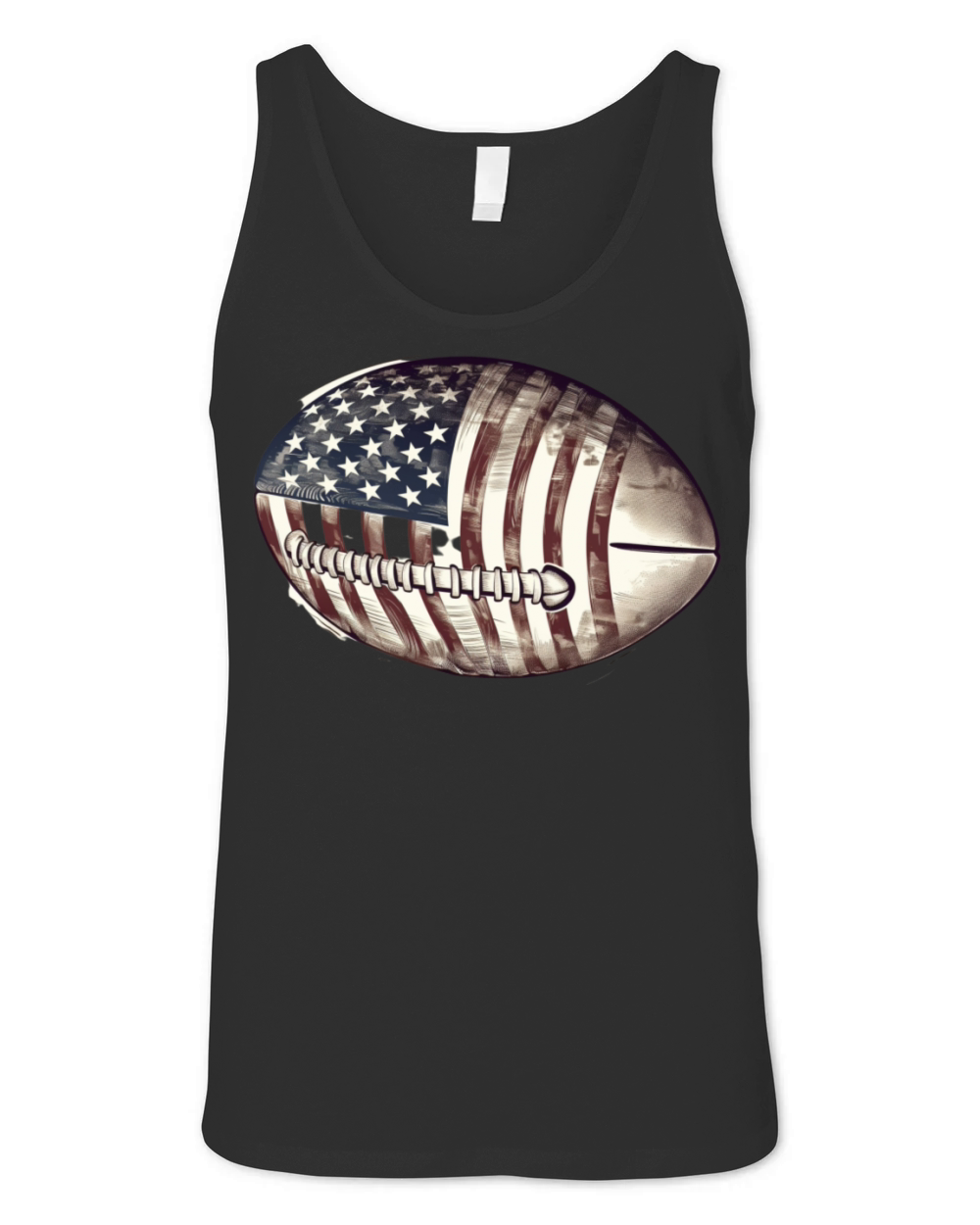 Football USA American Flag Vintage Gift Unisex Jersey Tank