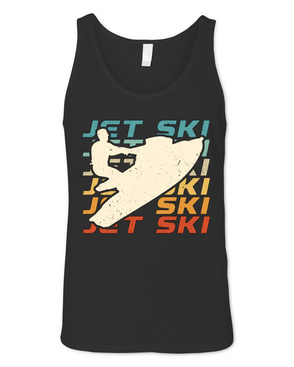 Jet Skiing Jet Ski Retro Water Sports Motor Boat Unisex Jersey Tank
