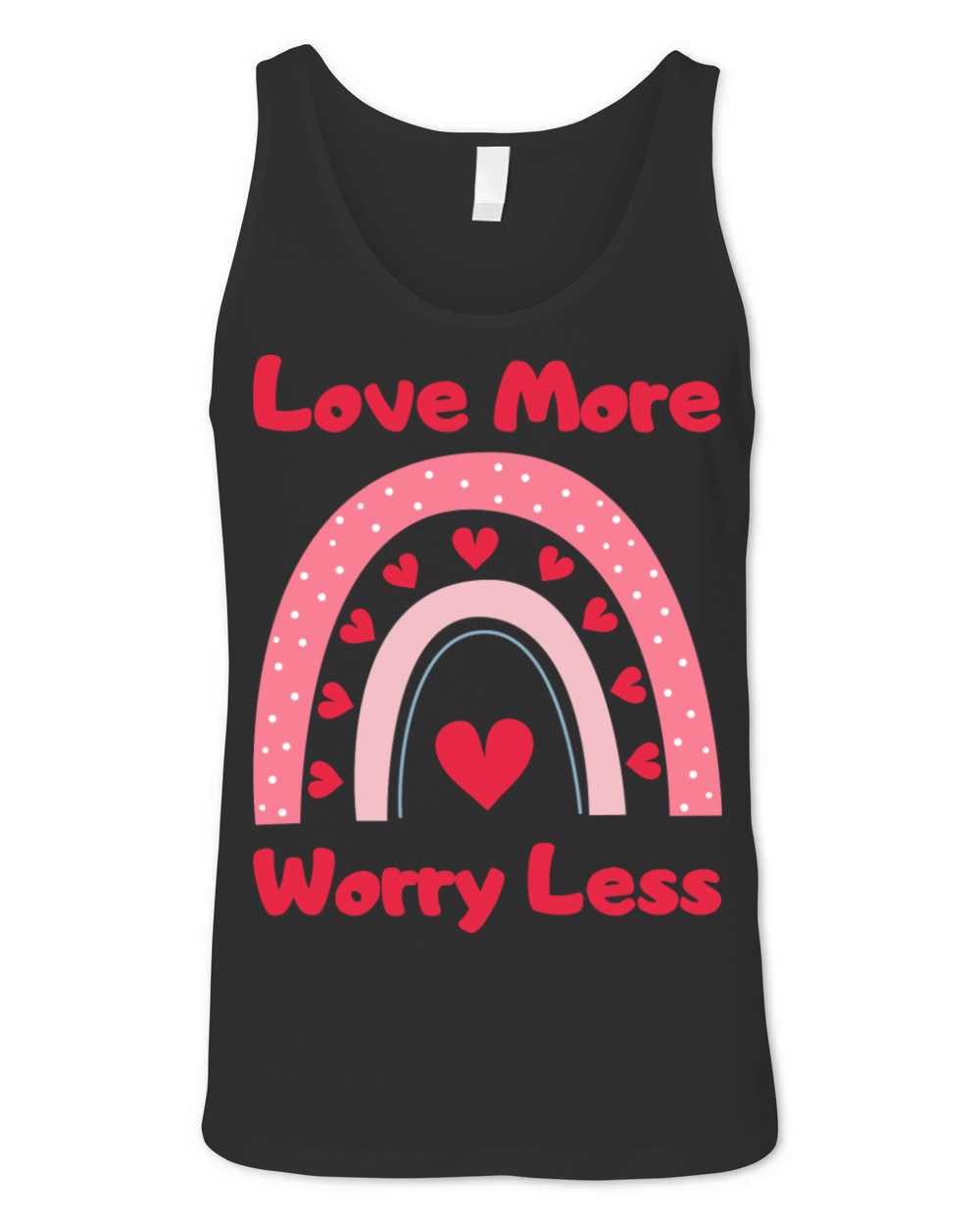 Love More Worry Less Unisex Jersey Tank