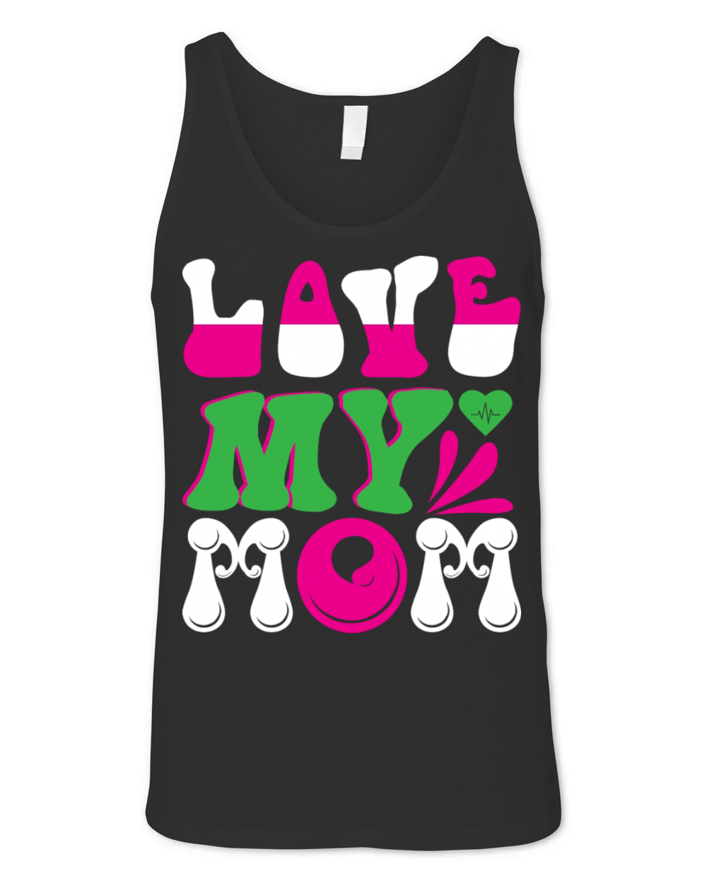 Love My Mom Unisex Jersey Tank