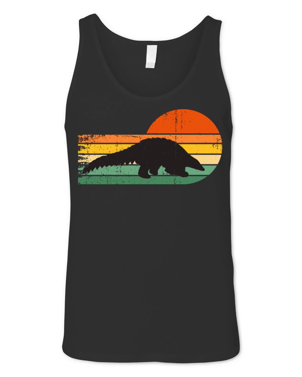 Pangolin Vintage Retro Style Unisex Jersey Tank