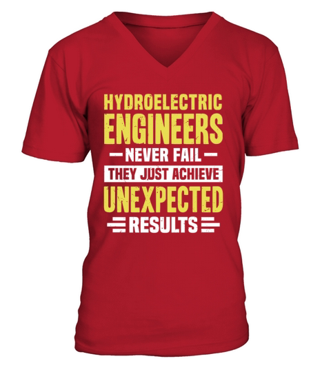 Hydroelectric Engineer Engineering Funny Design Ne V-Neck T-shirt