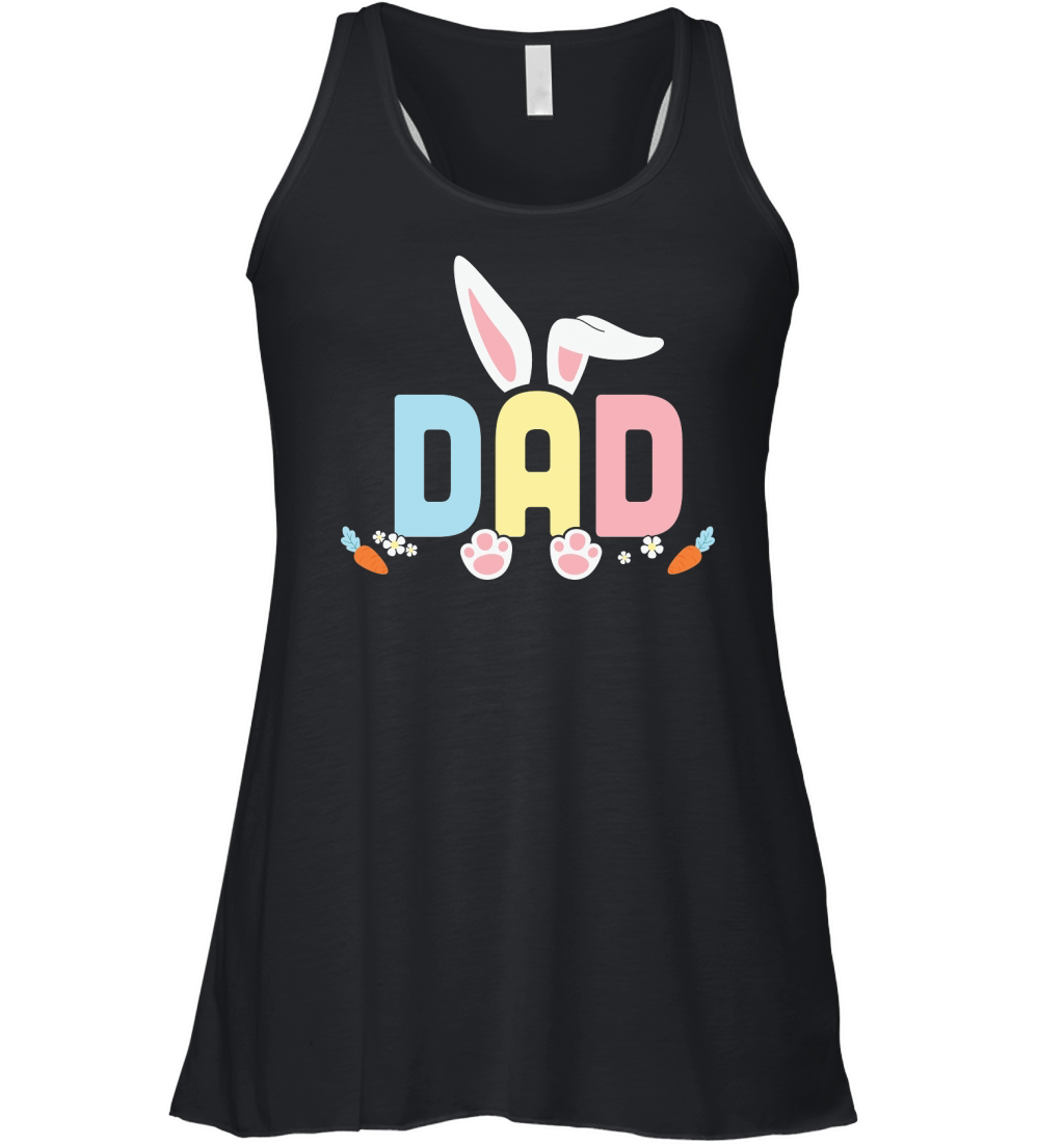 DAD Easter Bunny Ears Women's Flowy Tank Top